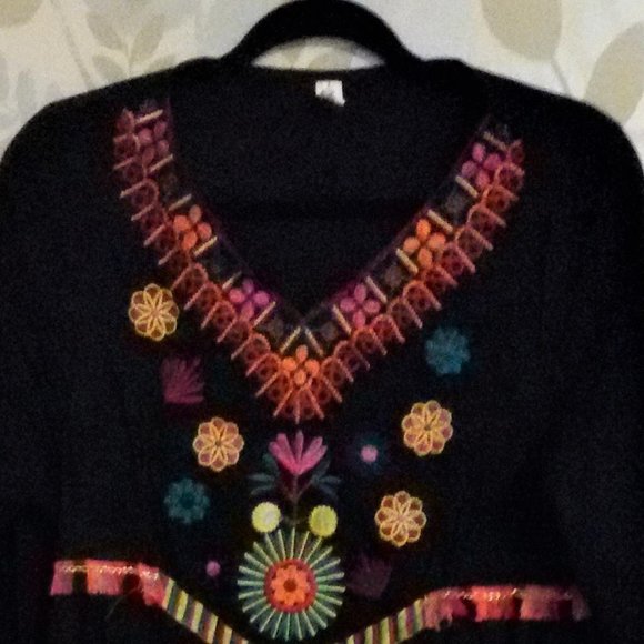 Maizistory Designer Embroidered Dress Sz L - Picture 9 of 9